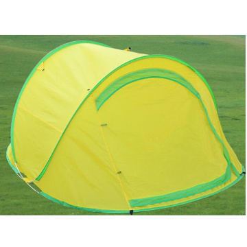 Tente d&#39;extérieur Campaing moustique respirante à double porte jaune